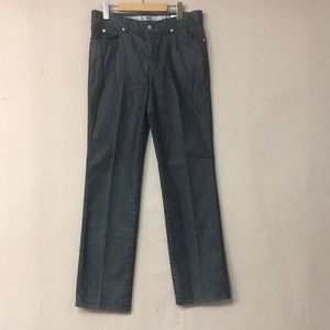 Armani Collezioni Black Straight Leg Denim Jean. Sz 31